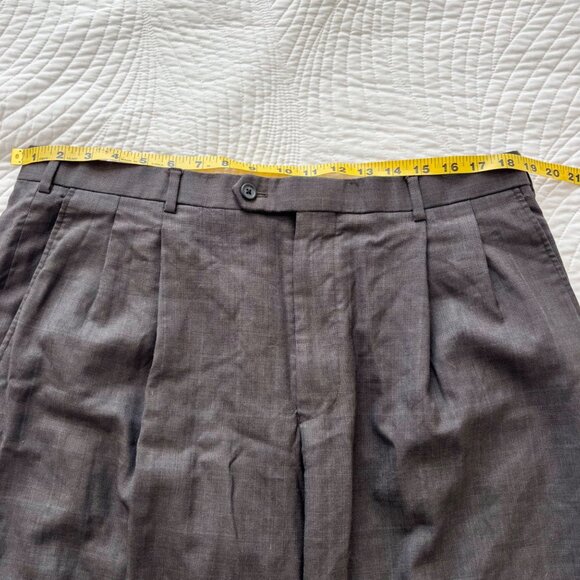 Brooks Brothers 346 Madison Fit Mens Dress Pants W38 L31 Gray Wool Blend - Picture 9 of 11